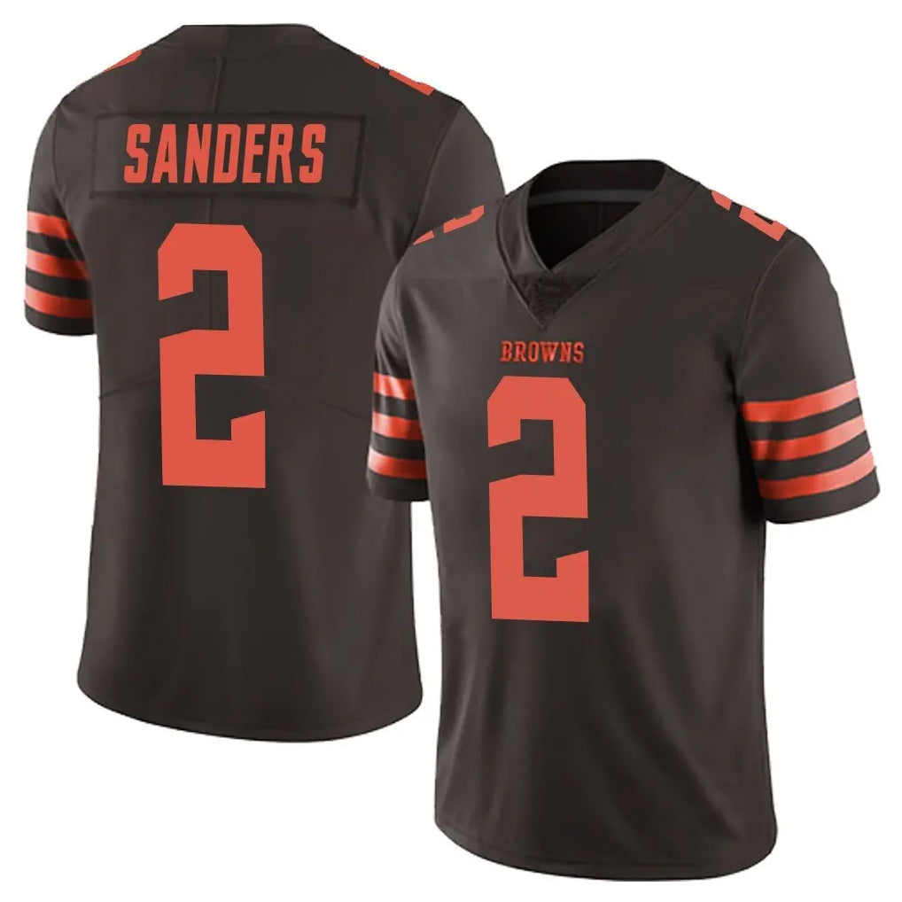 Fenge C.Browns #2 Shedeur Sanders Player Browns Color Rush Limited Home Game Stitched Jerseys