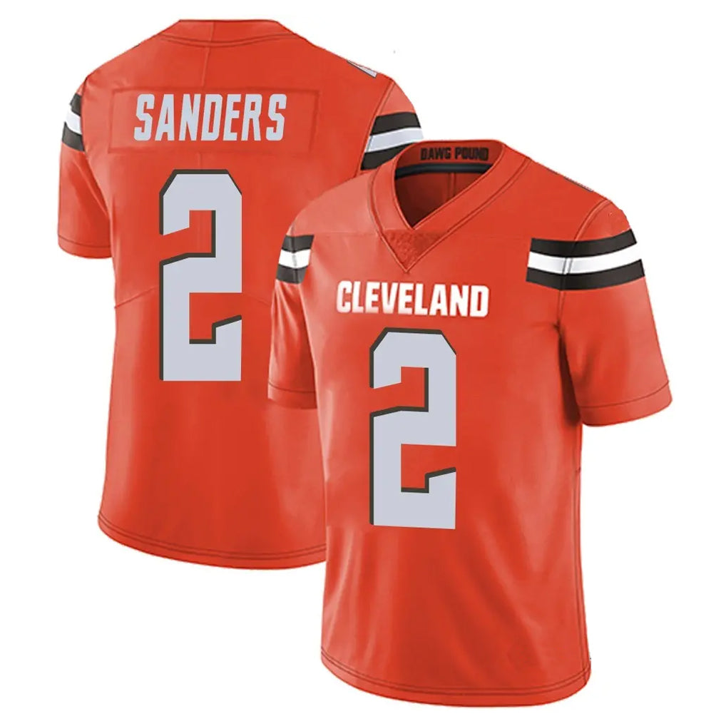 Fenge C.Browns #2 Shedeur Sanders Player Orange Alternate Vapor Untouchable Limited Home Game Stitched Jerseys