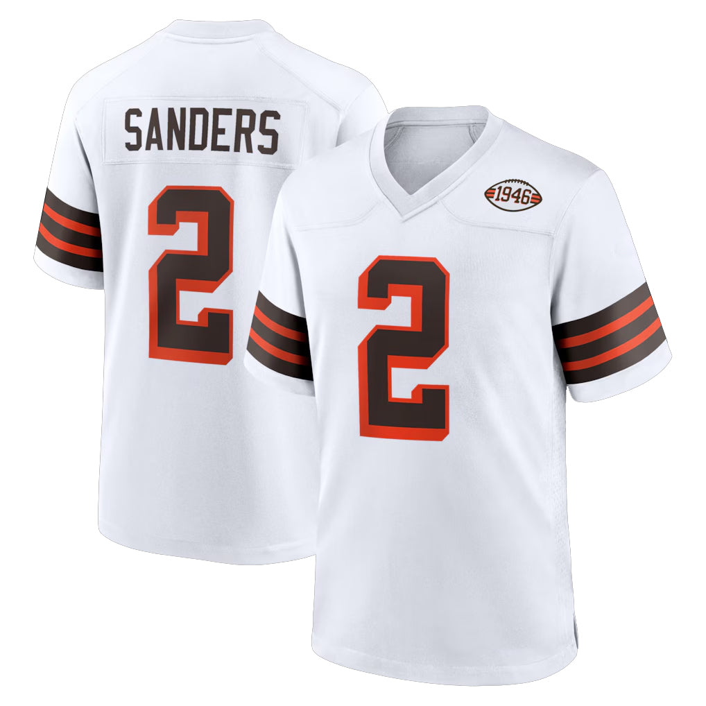 Fenge C.Browns #2 Shedeur Sanders Player White Alternate Home Game Stitched Jerseys