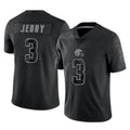 FengeC.Browns #3 Jerry Jeudy Player Black RFLCTV Limited Stitched Jerseys