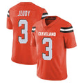 Fenge C.Browns #3 Jerry Jeudy Player Orange Alternate Vapor Untouchable Limited Home Game Stitched Jerseys