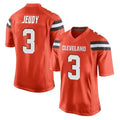 FengeC.Browns #3 Jerry Jeudy Player Orange Game Stitched Jerseys