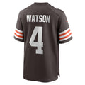 Fenge C.Browns #4 Deshaun Watson Brown Game Stitched Jerseys
