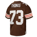 Fenge C.Browns #73 Joe Thomas Mitchell & Ness Brown Legacy Replica Stitched Jerseys