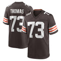 Fenge C.Browns #73 Joe Thomas Player Brown Home Game Stitched Jerseys