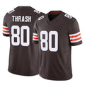 Fenge C.Browns #80 Jamari Thrash Player Brown Vapor F.U.S.E. Limited Home Game Stitched Jerseys