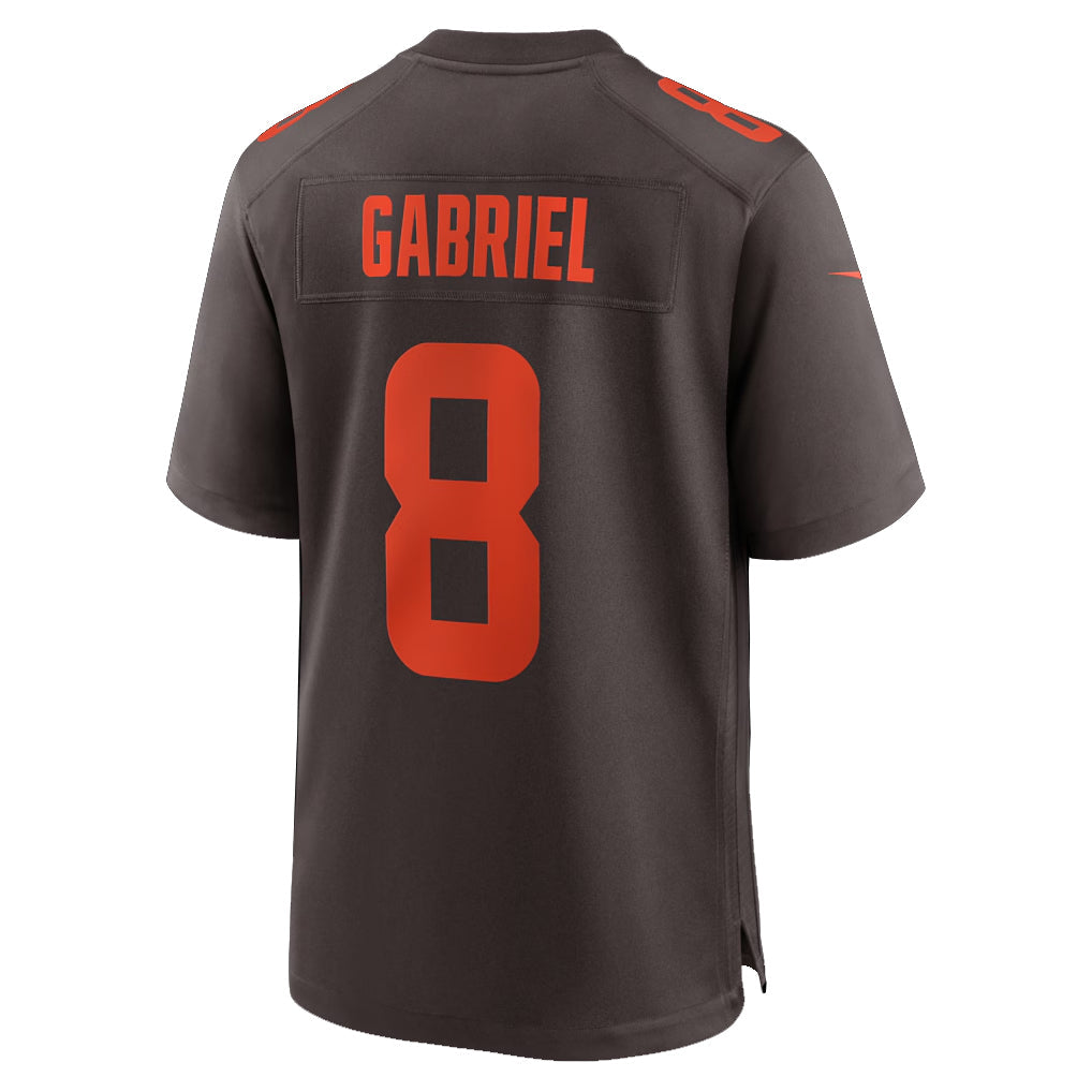 Fenge C.Browns #8 Dillon Gabriel Player Brown Game Stitched Jerseys