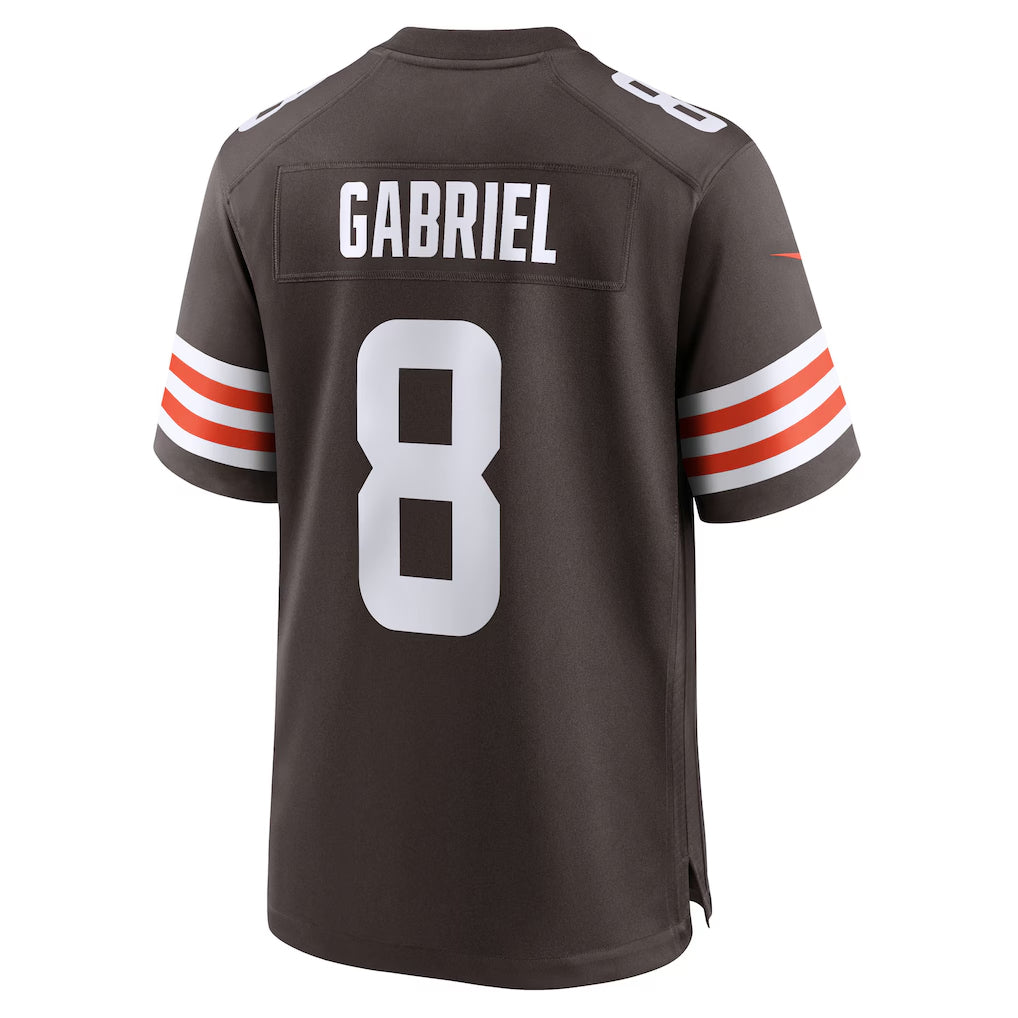 Fenge C.Browns #8 Dillon Gabriel Player Brown Home Game Stitched Jerseys