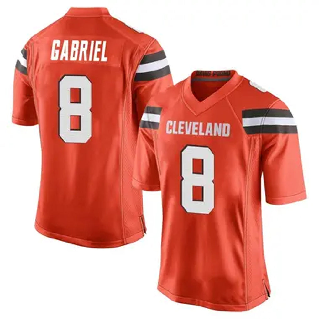 Fenge C.Browns #8 Dillon Gabriel Player Orange Game Stitched Jerseys