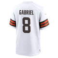 Fenge C.Browns #8 Dillon Gabriel Player White Home Game Stitched Jerseys