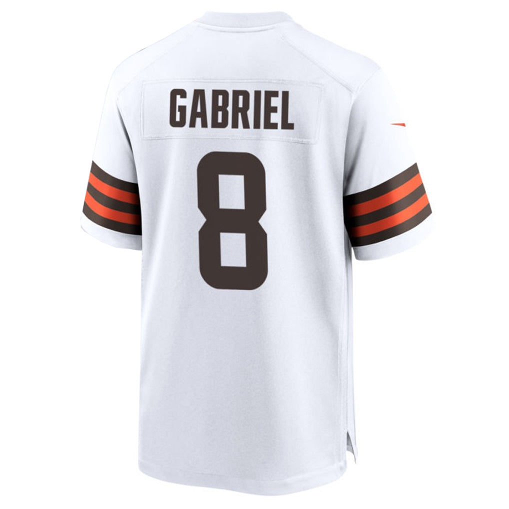 Fenge C.Browns #8 Dillon Gabriel Player White Home Game Stitched Jerseys