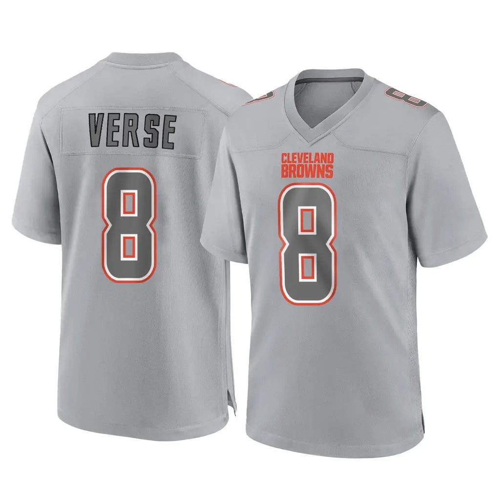 Fenge C.Browns #8 Jared Verse Player Gray Atmosphere Fashion Game Stitched Jerseys