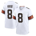 Fenge C.Browns #8 Jared Verse Player White Home Game Stitched Jerseys
