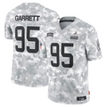 FengeC.Browns #95 Myles Garrett Player Arctic Camo Salute to Service Limited Stitched Jerseys