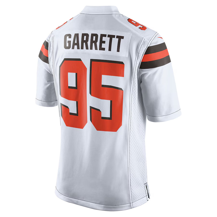 Fenge C.Browns #95 Myles Garrett Player White Game Stitched Jerseys
