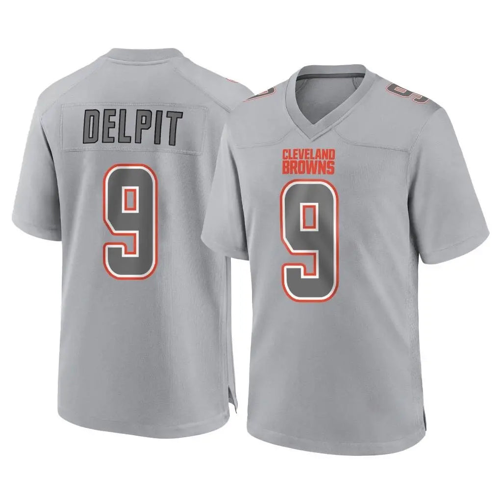 Fenge C.Browns #9 Grant Delpit Player Gray Atmosphere Fashion Game Stitched Jerseys