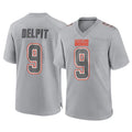 Fenge C.Browns #9 Grant Delpit Player Gray Atmosphere Fashion Game Stitched Jerseys