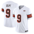 Fenge C.Browns #9 Grant Delpit Player White Limited Vapor F.U.S.E. Alternate Game Stitched Jerseys