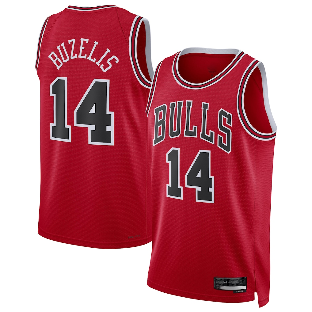 Fenge C.Bulls #14 Matas Buzelis Red Swingman Player Jerseys - Icon Edition