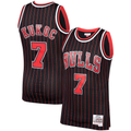 Fenge C.Bulls #7 Toni Kukoc Mitchell & Ness Black 1995-96 Hardwood Classics Swingman Jerseys
