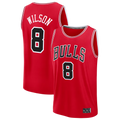 Fenge C.Bulls #8 Caleb Wilson Red 2026 Draft First Round Pick Fast Break Jerseys - Icon Edition