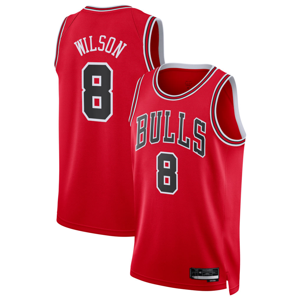 Fenge C.Bulls #8 Caleb Wilson Red 2026 Draft Swingman Jerseys - Icon Edition