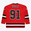 Fenge C.Bulls #91 Dennis Rodman Mitchell & Ness Red Big & Tall  Hockey Jerseys