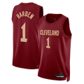 Fenge C.Cavaliers #1 James Harden Wine Swingman Jerseys - Icon Edition