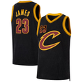 Fenge C.Cavaliers #23 LeBron James Black Forever King Authentic Jerseys