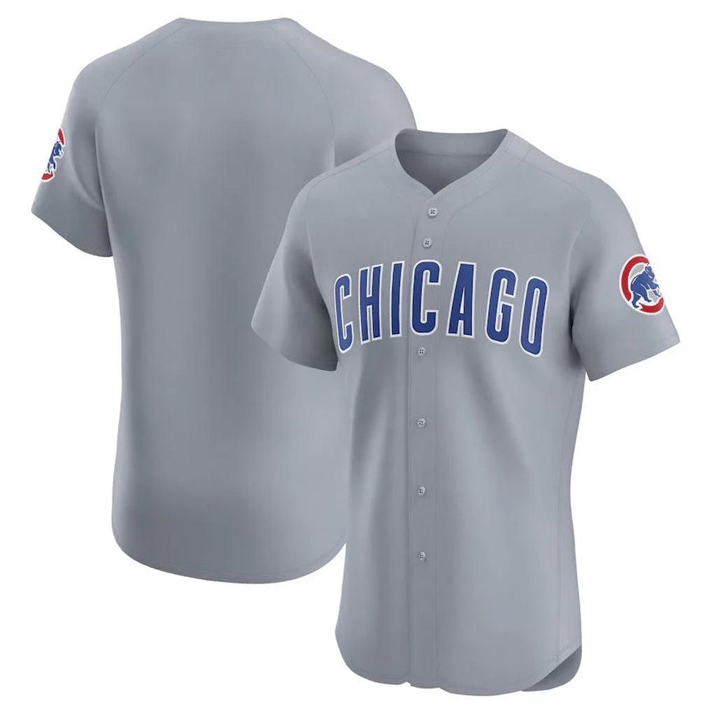 Fenge C.Cubs Gray Road Limited Elite Home Game Blank Player Stitched Jerseys