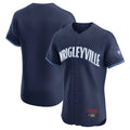 Fenge C.Cubs Navy City Connect Limited Elite Home Game Blank Player Stitched Jerseys