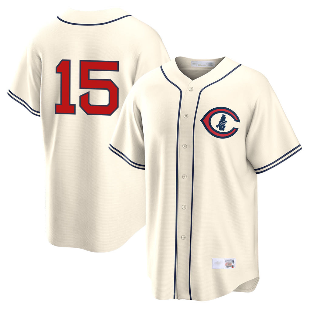 Fenge C.Cubs #15 Carson Kelly Player Cream Field of Dreams Home Game Stitched Jerseys
