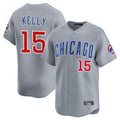 Fenge C.Cubs #15 Carson Kelly Player Gray Road Limited Home Stitched Jerseys