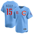 Fenge C.Cubs #15 Carson Kelly Player Light Blue Limited Home Stitched Jerseys