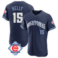 Fenge C.Cubs #15 Carson Kelly Player Navy City Connect 150th Anniversary Limited Elite Home Stitched Jerseys