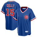 Fenge C.Cubs #15 Carson Kelly Player Royal T-shirt Cooperstown Collection Limited Stitched Jerseys