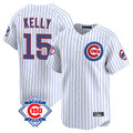 Fenge C.Cubs #15 Carson Kelly Player White 150th Anniversary Limited Home Game Stitched Jerseys