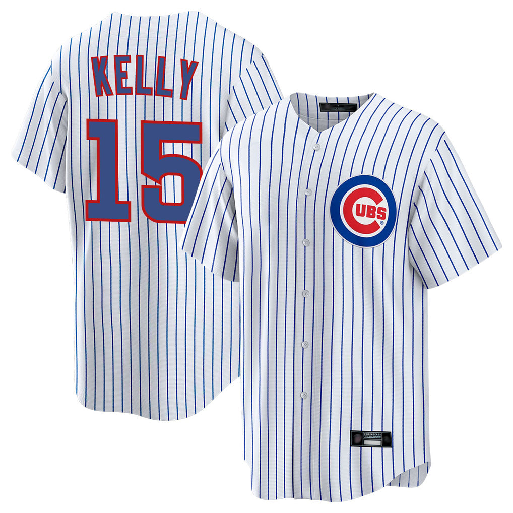 Fenge C.Cubs #15 Carson Kelly Player White Limited Elite Home Game Stitched Jerseys