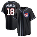 Fenge C.Cubs #18 Shota Imanaga Player Black Fashion Out Game Stitched Jerseys