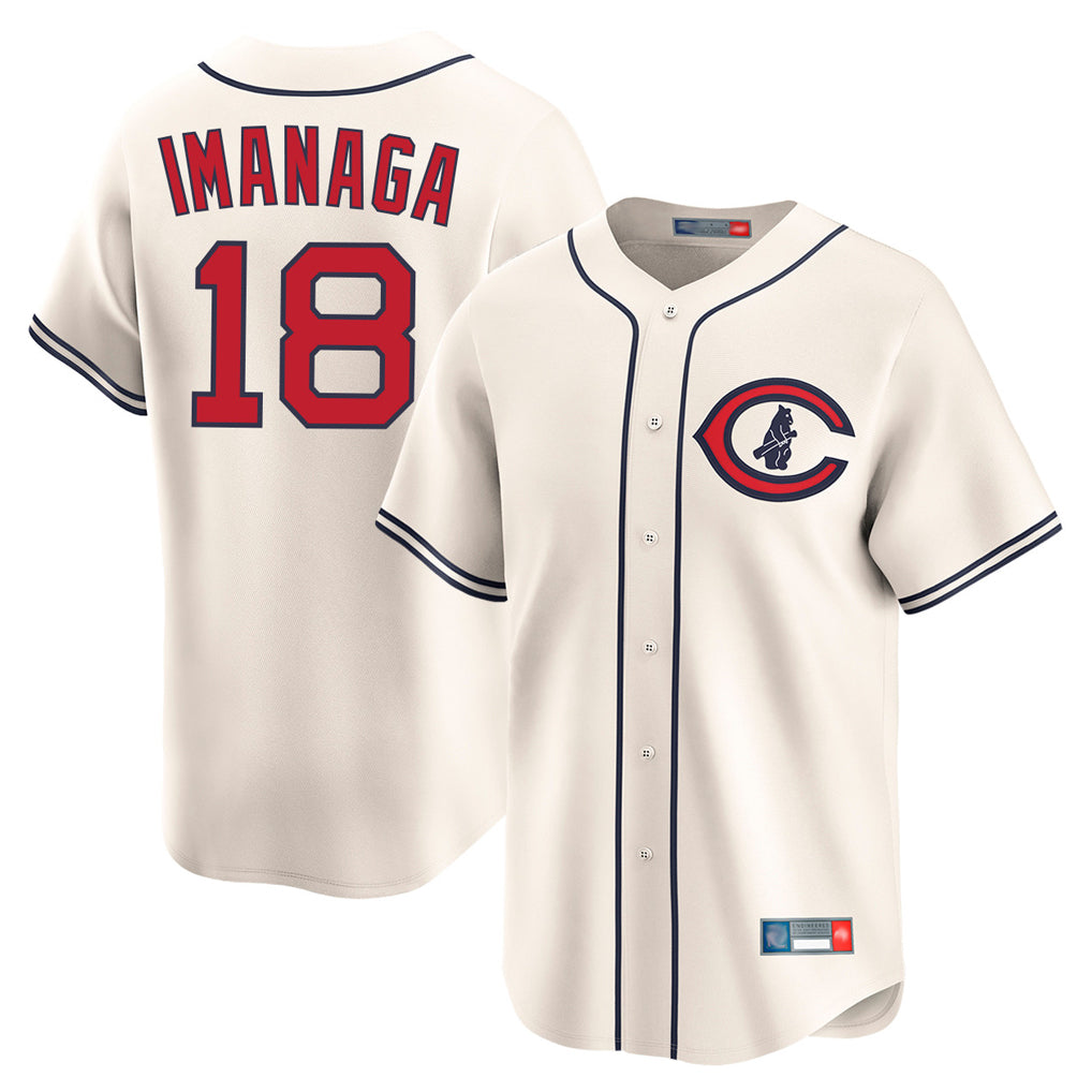 Fenge C.Cubs #18 Shota Imanaga Player Cream Field of Dreams Limited Home Game Stitched Jerseys