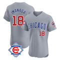 Fenge C.Cubs #18 Shota Imanaga Player Gray Road 150th Anniversary Limited Elite Home Stitched Jerseys
