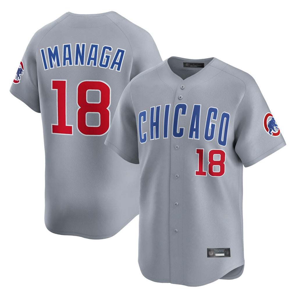 Fenge C.Cubs #18 Shota Imanaga Player Gray Road Limited Home Stitched Jerseys