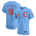 Fenge C.Cubs #18 Shota Imanaga Player Light Blue Limited Elite Home Stitched Jerseys