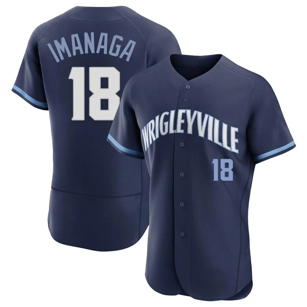 Fenge C.Cubs #18 Shota Imanaga Player Navy City Connect Limited Elite Home Stitched Jerseys