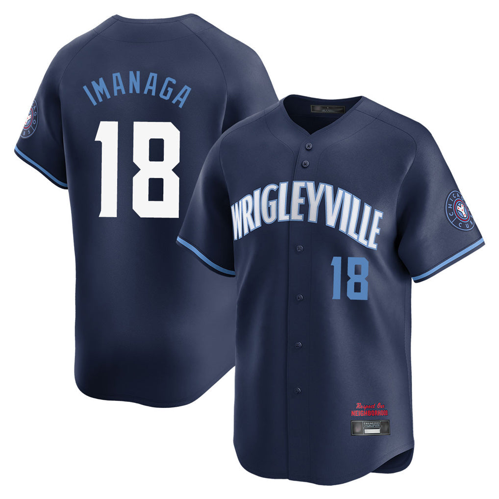 Fenge C.Cubs #18 Shota Imanaga Player Navy City Connect Limited Home Stitched Jerseys