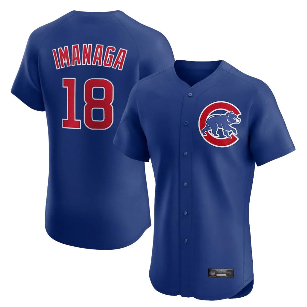 Fenge C.Cubs #18 Shota Imanaga Player Royal Limited Elite Home Stitched Jerseys