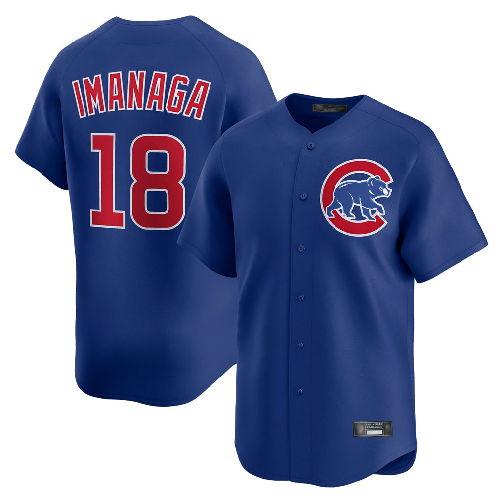 Fenge C.Cubs #18 Shota Imanaga Player Royal Limited Home Stitched Jerseys