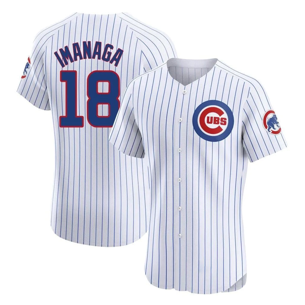 Fenge C.Cubs #18 Shota Imanaga Player White Limited Elite Home Game Stitched Jerseys