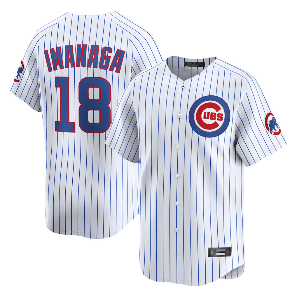 Fenge C.Cubs #18 Shota Imanaga Player White Limited Home Game Stitched Jerseys