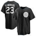Fenge C.Cubs #23 Ryne Sandberg Player Black Game Stitched Jerseys